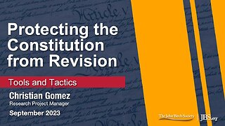 Protecting the Constitution: Tools and Tactics