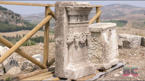 Ancient Greek altar unearthed at archaeological site in Sicily