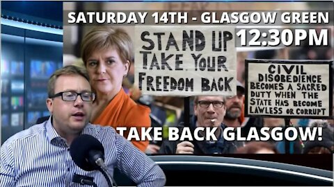 David Clews speaks in Glasgow