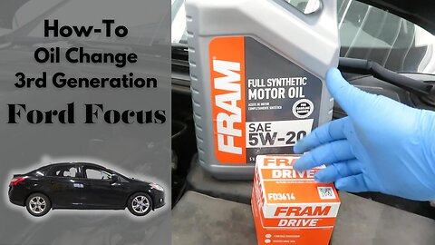 How to Change Oil in your Ford Focus w, Oil Life Reset