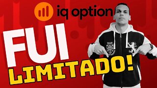 🔴 MINHA CONTA FOI LIMITADA NA IQ OPTION