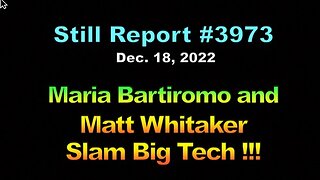 Maria Bartiromo and Matt Whitaker Slam Big Tech !!!, 3973