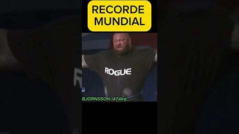 Recorde Mundial de Deadlift de 474kg na Barra Elefante de Hafthor Bjornsson