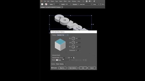 Adobe Illustrator 3D Text Effect 😀😀