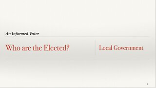Who are the Elected? Local Government - Linn, Benton & Marion Counties - Skeet Arasmith