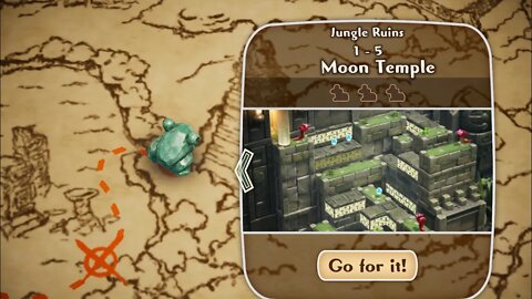 Frogger and the Rumbling Ruins-Jungle Ruins 1-5 Moon Temple