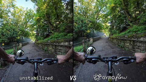 Cycling, Gyroflow Stablilization [A] Comparison