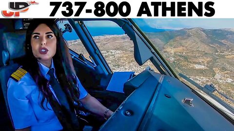 Piloting EGYPTAIR Boeing 737-800 into Athens | Cockpit Views