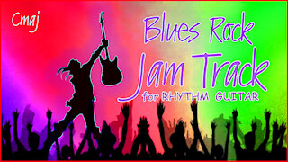 513 BLUES ROCK Jam Track in Cmaj for Rhythm Guitar