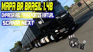 Euro Truck Simulador 2 Mapa Br Brasil Empresa Rbl Transportes Scania Next 07/10/2023