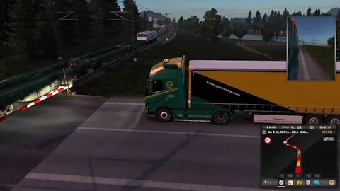 Eurotrucksimulator 2. Mit dem LKW durch Europa Auf der Pro Mod mit guter Musik.