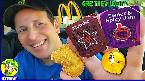McDonald's® SWEET & SPICY JAM | MAMBO SAUCE Review 🍔🥫 Are They Legit?! 🤔 Peep THIS Out! 🕵️‍♂️