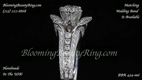 BBR 434-M6 Diamond Engagement Ring Handmade In The USA With 6 Prong Head