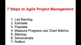 7 steps to Agile Project Management