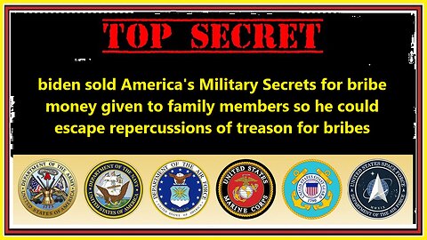 biden sold America's Military Secrets for bribe money