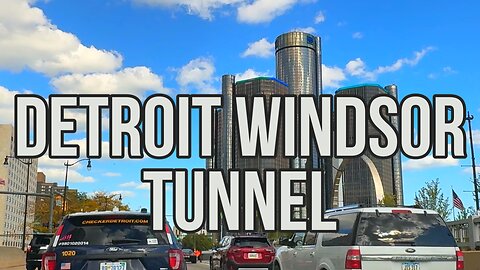 Driving through the Detroit-Windsor Tunnel