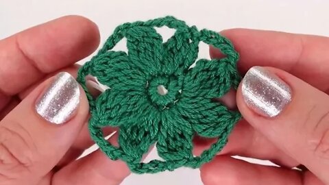 How to crochet easy puff flower for beginners simple tutorial by marifu6a