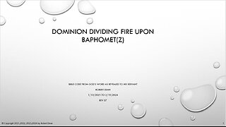 Dominion Bible Code Part 2 The Villains V37