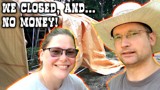 😱 We didn't get our money at closing! | Putting Up Laundry Room Tent | "Portable Garage"