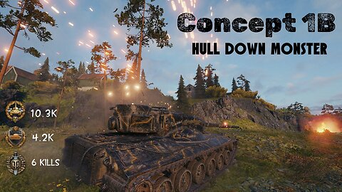 World of Tanks | Concept 1B | Hull Down Monster