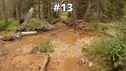 Agate Creek Trail Water Crossings! - Only showing water crossings