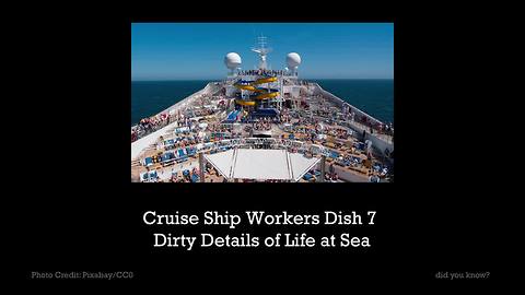 Cruise Ship Workers Dish 7 Dirty Details of Life at Sea