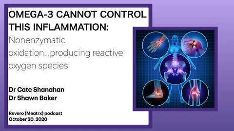 Cate Shanahan, Shawn Baker: OMEGA-3 CANNOT CONTROL THIS INFLAMMATION: Nonenzymatic oxidation!