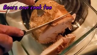 Whats cooking with the Pullerbear...Easy crock pot roast turkey breast.