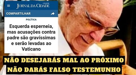 Padre que DESEJOU o mal a Bolsonaro começa a ver o INFERNO de perto/O alvo da CPI são as ONGs