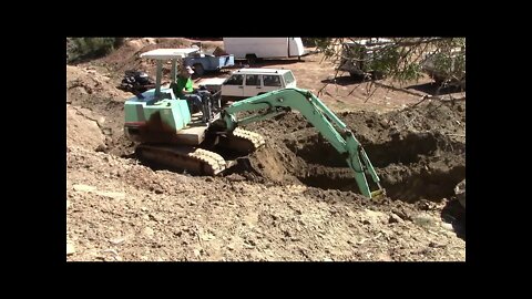 Yanmar Excavator Digging A Ditch Part 2