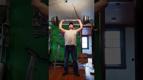 105LBS Lifting overhead=Behind Head