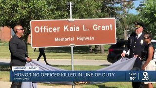 Springdale police officer Kaia L. Grant memorialized with stretch of I-275