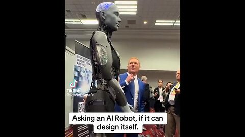 AI ROBOT asked when will AI reach the level when it can design itself? AI issues OMINOUS WARNING!!