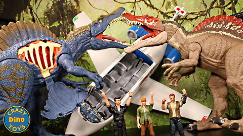 SPINOSAURUS VS SPINOSAURUS!! Jurassic World Dinosaur Battles #trending #dinosaurtoys #wdtoys