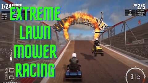 Extreme Lawn Mower Racing - Wreckfest Gameplay