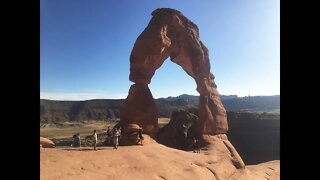 Hike to Delicate Arch in Arches National Park in Moab, Utah
