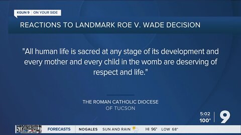 Arizona leaders share statements on Supreme Court overturning of Roe v. Wade