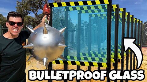 How Many Bulletproof Glass Windows Stops This Wrecking Ball_