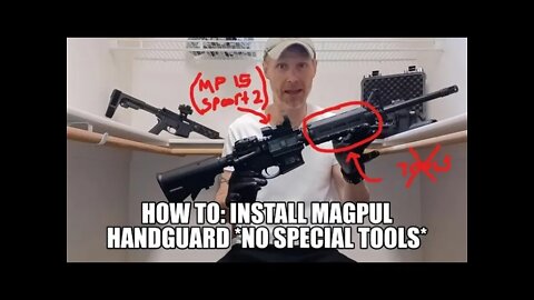 MagPul hand-guard: How To Install (w/no tools/MP 15 sport 2)