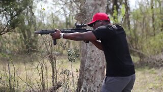 SUPPRESSED MACHINE GUN SHOOTING