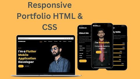 Responsive Portfolio | Portfolio HTML & CSS with Source Code