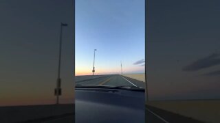 Driving Across the Confederation Bridge NB to PEI