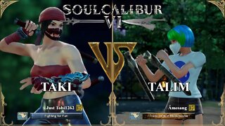 Taki (Just Tobi1262) VS Talim (Âmesang) (SoulCalibur™ VI: Online)