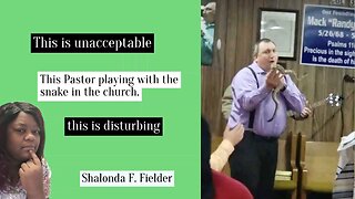 This Pastor playing with the snake in the church(unacceptable)