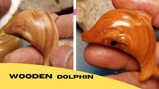Wooden Dolphin|dolphin |#woodcarving| #woodworking |#woodworking7900 |#dolphin |#shorts