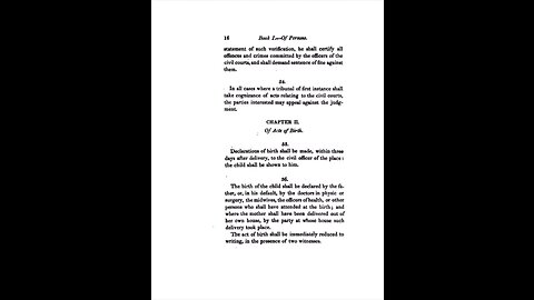 The Napoleonic Code, Book I, Title II, Chapters 2-3