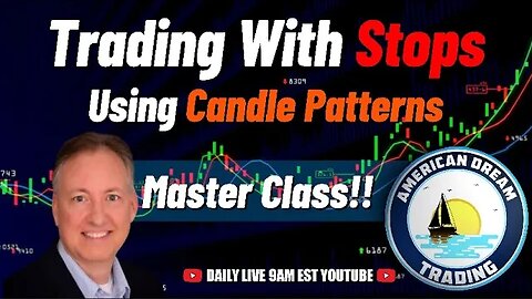 Master Class - Trading With Stops, Using Candle Patterns In The Stock Market