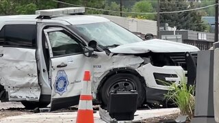 Denver police officer hurt in Arvada crash