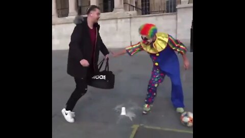 Clown With Mad Football Skills
