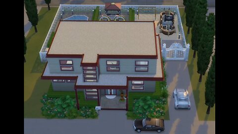 My modern sims 4 house with two Fire places!